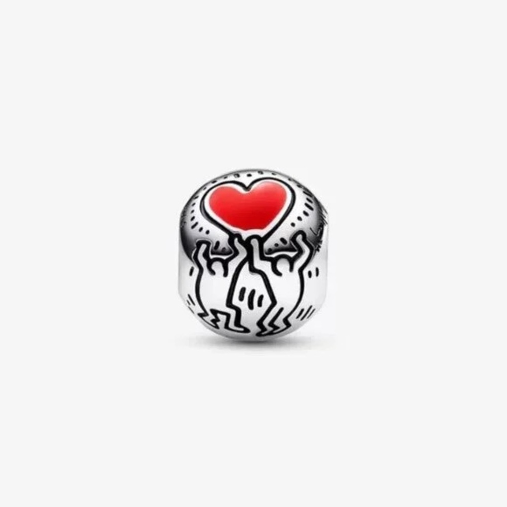 Pandora Keith Haring邃? x Pandora Love & Figures Charm